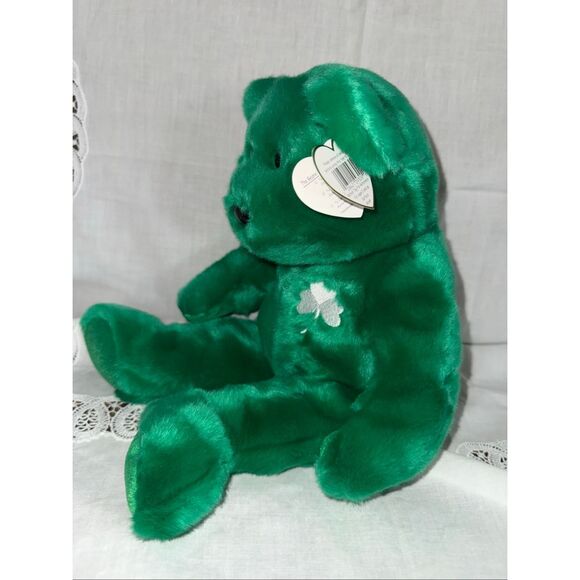 1999 TY Beanie Buddy “Erin” – Emerald Green Shamrock Bear | Mint Condition with - Picture 16 of 16